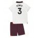 Manchester City Ruben Dias #3 Bortedraktsett Barn 2023-24 Korte ermer (+ Korte bukser)